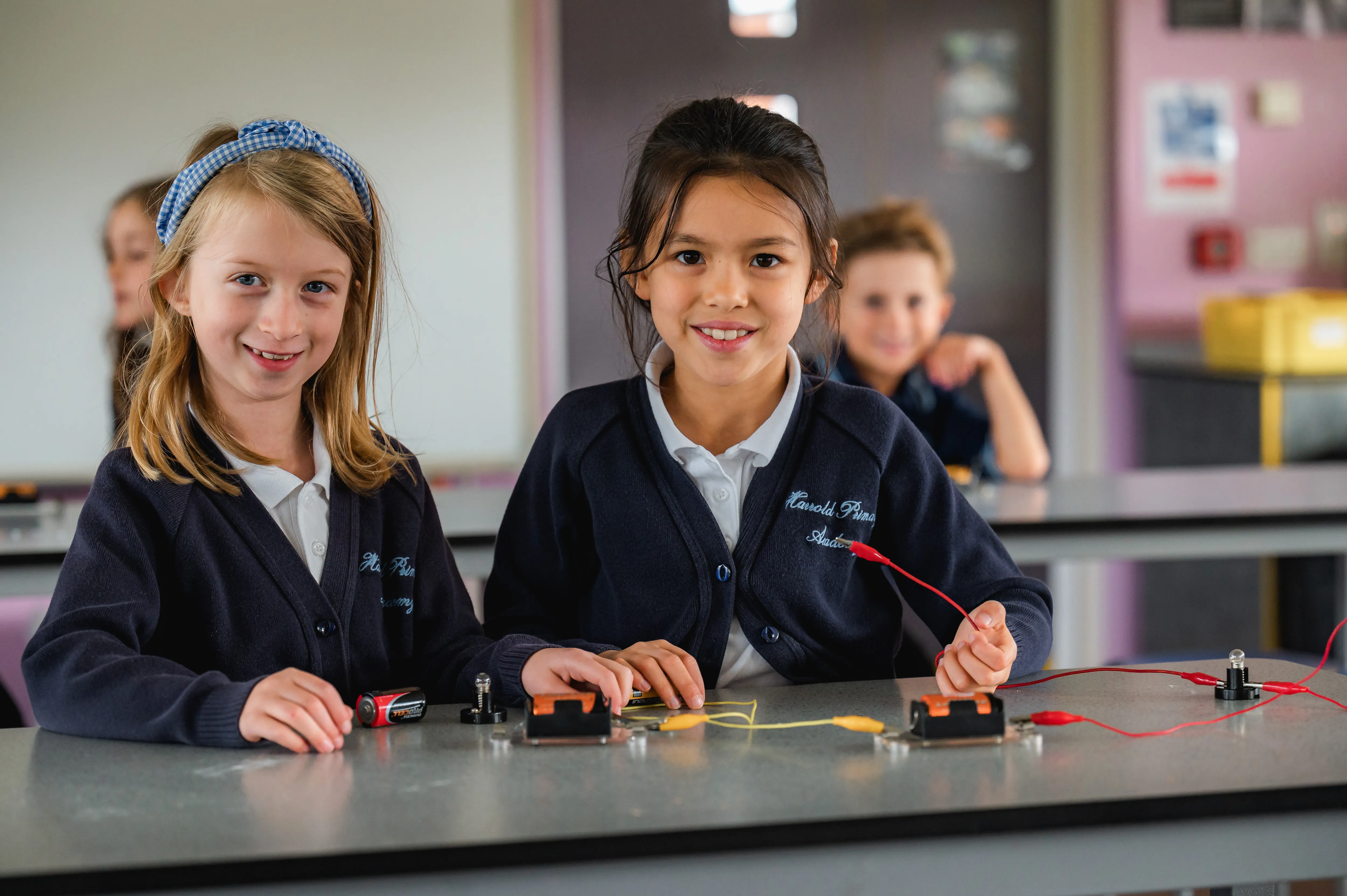Primary students in a science lesson